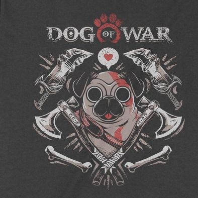  Áo thun Dog of War - Chó Chiến, Trùm cuối Game, Cotton 2 màu 0231 