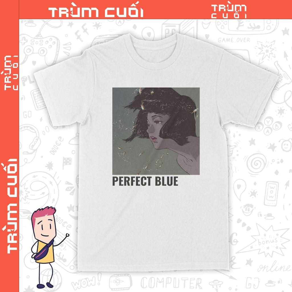  Áo thun Perfect Blue, Trùm Cuối Anime, Unisex Cotton 100% 6 màu nam nữ 0338 