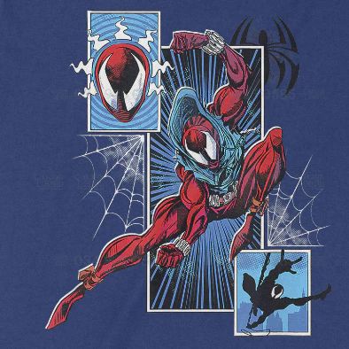  Áo thun Scarlet Spider - Across The Spider-Verse, Trùm Cuối Marvel Cine, Unisex Cotton 100% 2 màu nam nữ 0287 