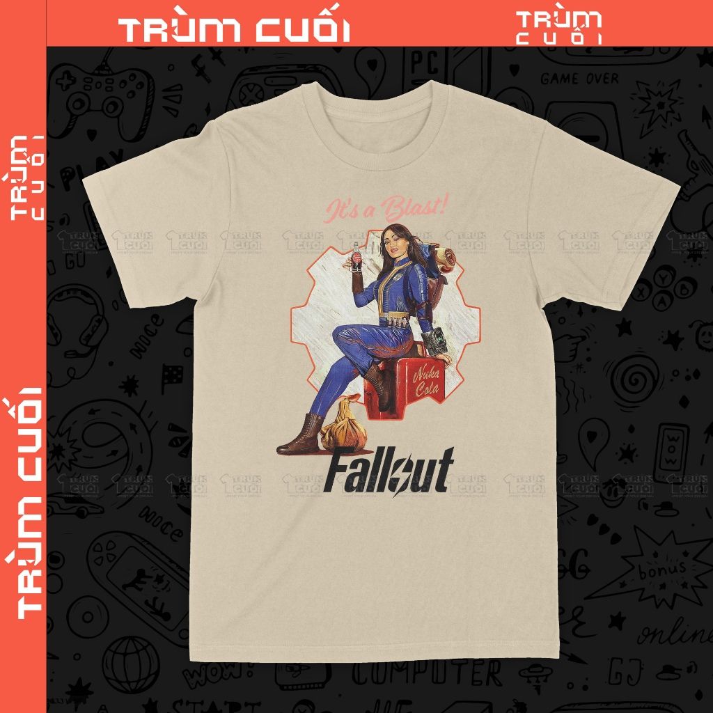 Áo thun Fallout - Lucy, Trùm Cuối Game Cine, Unisex Cotton 100% 2 màu nam nữ 0427 
