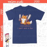  Áo thun Cáo Mặc Kệ, Trùm Cuối Casual Meme, Unisex Cotton 100% 2 màu nam nữ 0304 