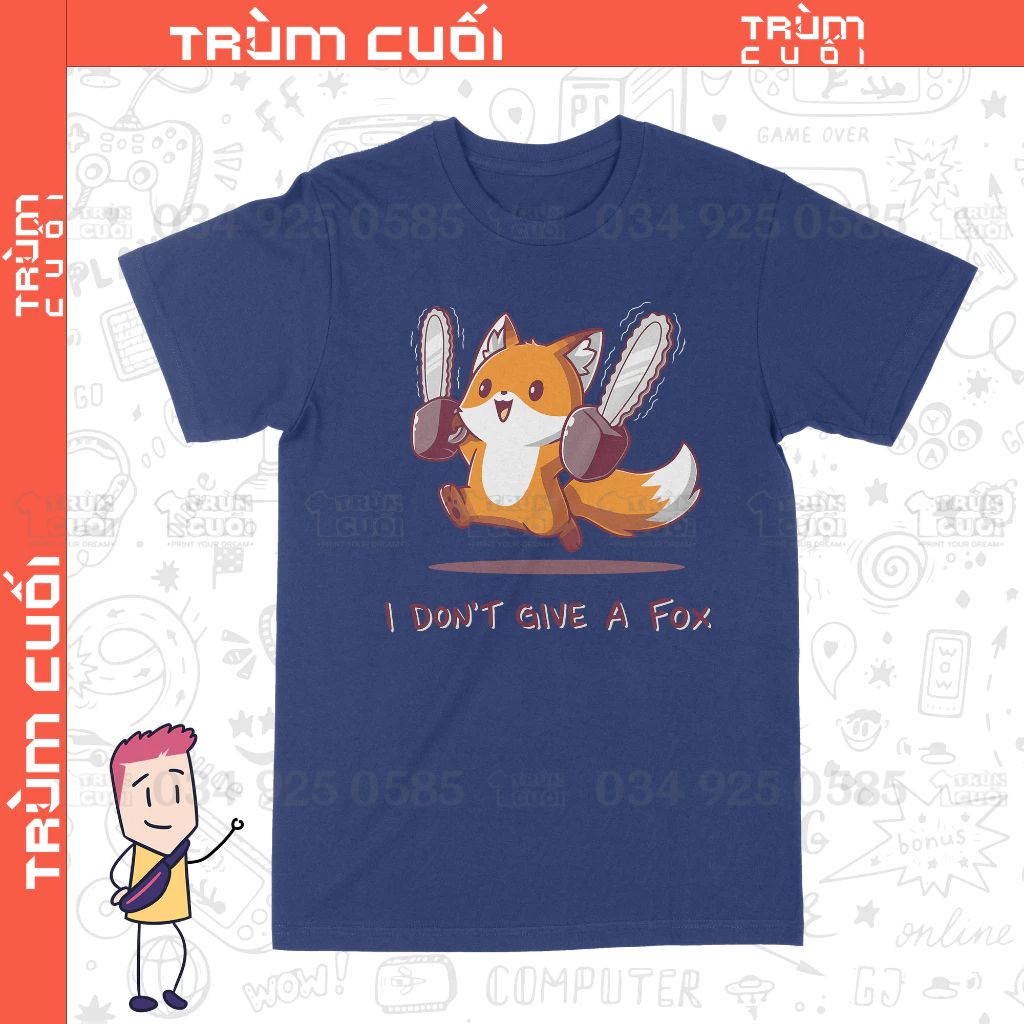  Áo thun Cáo Mặc Kệ, Trùm Cuối Casual Meme, Unisex Cotton 100% 2 màu nam nữ 0304 