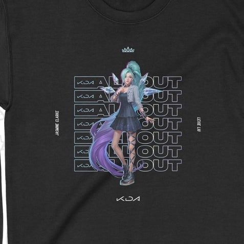  Áo Sweater K/DA ALL OUT Seraphine - Liên Minh Huyền Thoại, Unisex Trùm Cuối Game, Nỉ Bông 100% 2 màu nam nữ 0174 