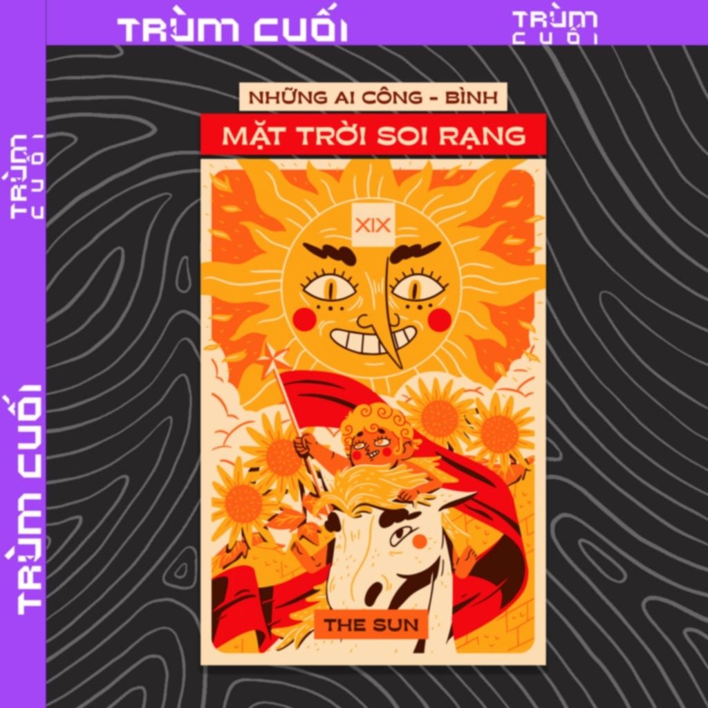  Áo thun Tarot - The Sun, Firewood x Trùm Cuối, Unisex Cotton 100% 2 màu nam nữ 0395 