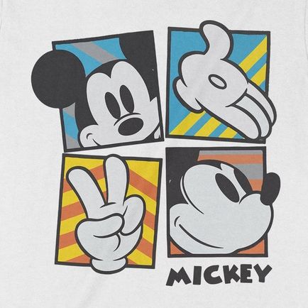  Áo thun Chuột Mickey, Trùm Cuối Cine, Cotton 100% 2 màu nam nữ 0203 