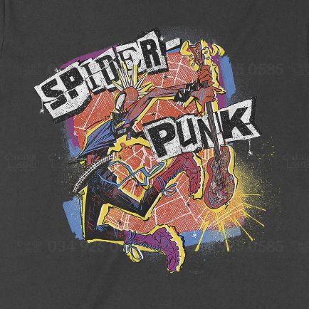  Áo thun Spider-Punk - Across The Spider-Verse, Trùm Cuối Marvel Cine, Unisex Cotton 100% 2 màu nam nữ 0288 