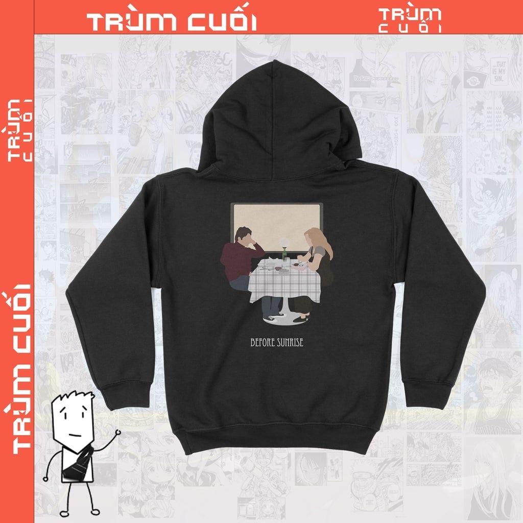  Áo Hoodie Before Sunries - Movie Trùm Cuối Unisex Cine, Nỉ Bông 100% 2 màu nam nữ 0111 