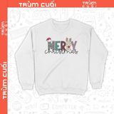  Áo Sweater Merry Christmas, Trùm Cuối Christmas Festival, Nỉ Bông 100% Unisex nam nữ 0379 