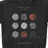  Áo Hoodie Twenty One Pilots, Trùm Cuối Thần tượng âm nhạc, Nỉ Bông 100% Unisex nam nữ 0387 
