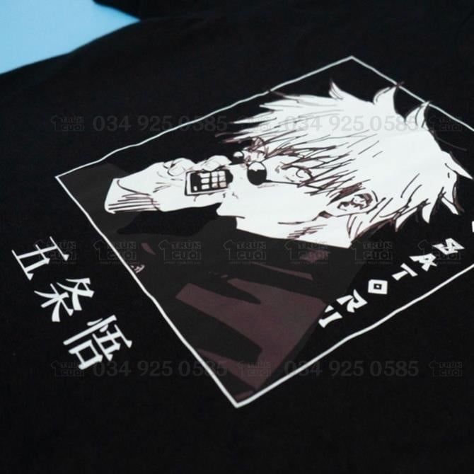  Áo Hoodie Jujutsu Kaisen: Gojo Satoru, Trùm Cuối Anime, Unisex Nỉ Bông 100% 2 màu nam nữ 