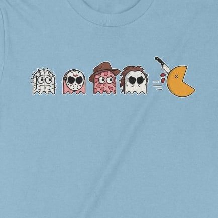  Áo Thun Halloween Pacman, Trùm Cuối Haloween Horror Fes Game, Cotton 100% 4 màu nam nữ 0353 