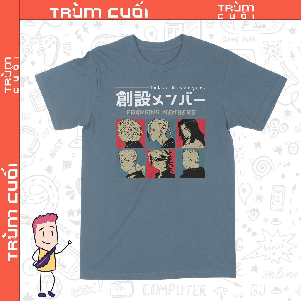  Áo thun Tokyo Revenger, Trùm Cuối Anime, Cotton 100% 3 màu nam nữ 0339 