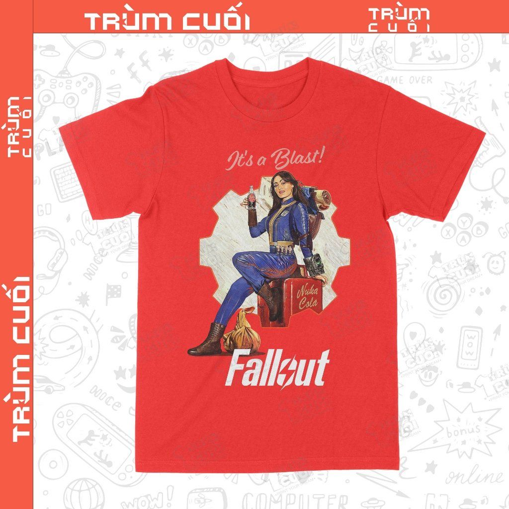  Áo thun Fallout - Lucy, Trùm Cuối Game Cine, Unisex Cotton 100% 2 màu nam nữ 0427 