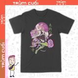  Áo thun Luyến Trụ - Mitsuri Kanroji: Kimetsu no Yaiba,Trùm Cuối Anime, Unisex Cotton 100% 2 màu nam nữ 0299 