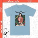  Áo thun Robin Nico - One Piece, Unisex Trùm Cuối Anime Cine, Cotton 100% 2 màu nam nữ 0168 