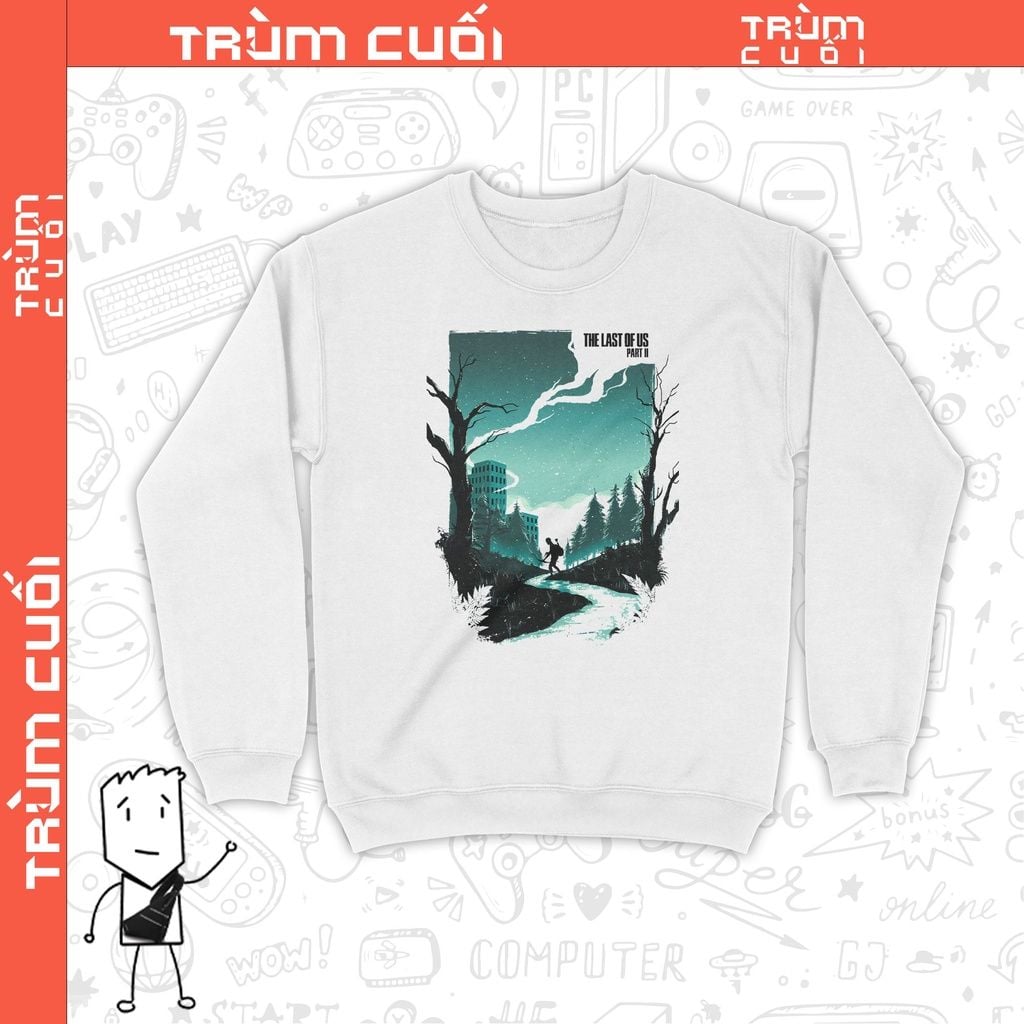  Áo Sweater The Last of Us, Trùm cuối Game, Unisex Nỉ Bông 100% 2 màu nam nữ 0216 