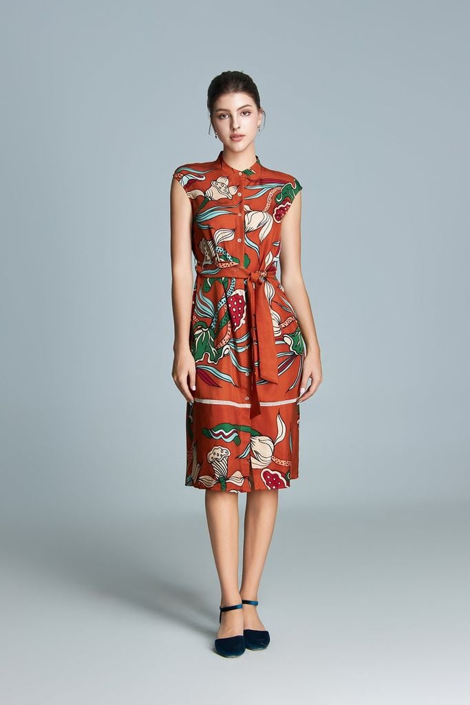 The Lotus Dance - Rosalyne Dress / Brown