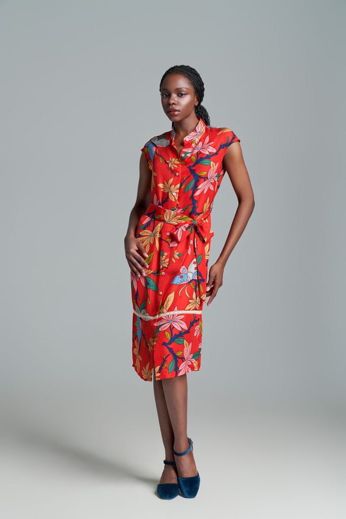 Váy Rosalyne Hồ Điệp / Màu Đỏ