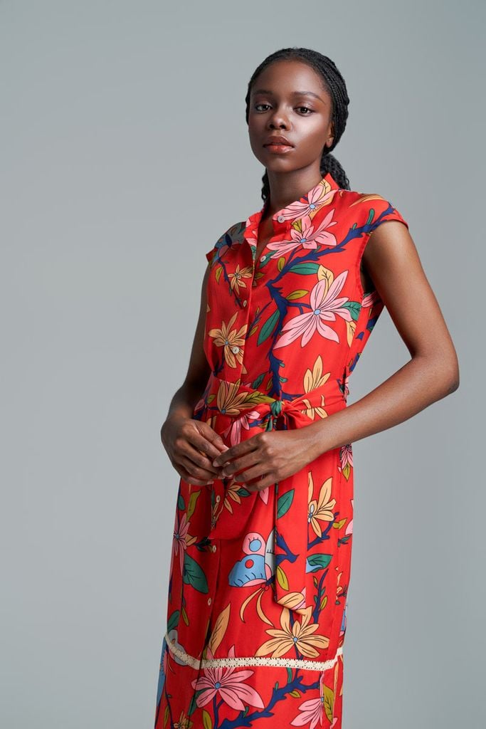 Váy Rosalyne Hồ Điệp / Màu Đỏ