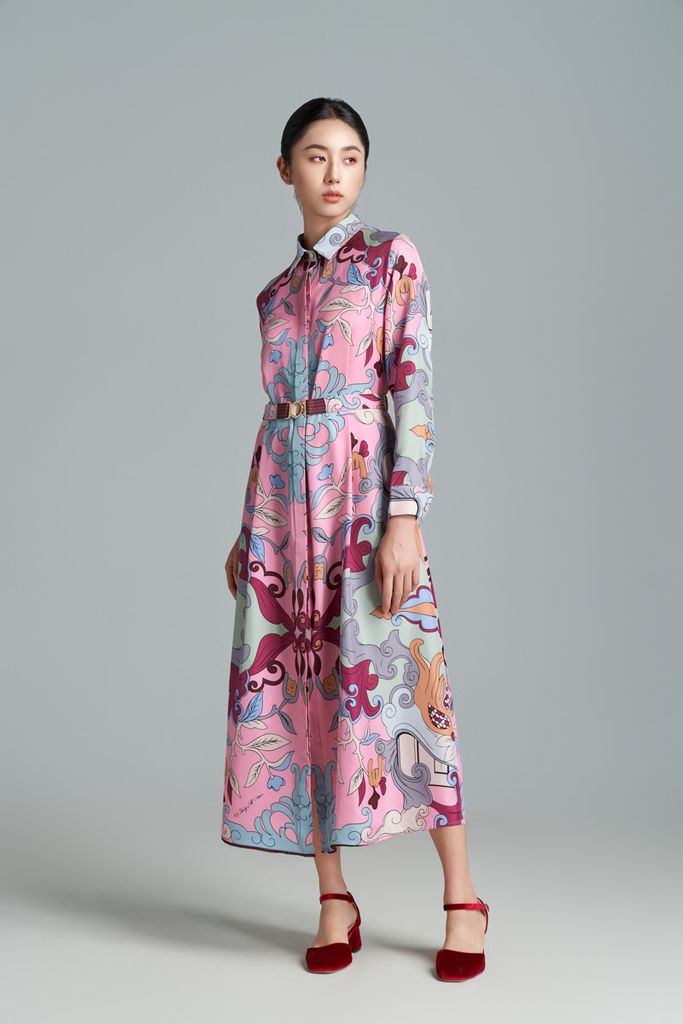 Váy Amber Phật Thủ / Màu Tím Hồng