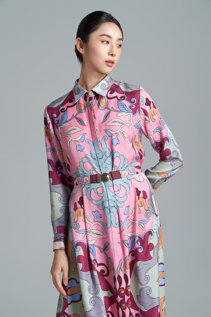 Váy Amber Phật Thủ / Màu Tím Hồng