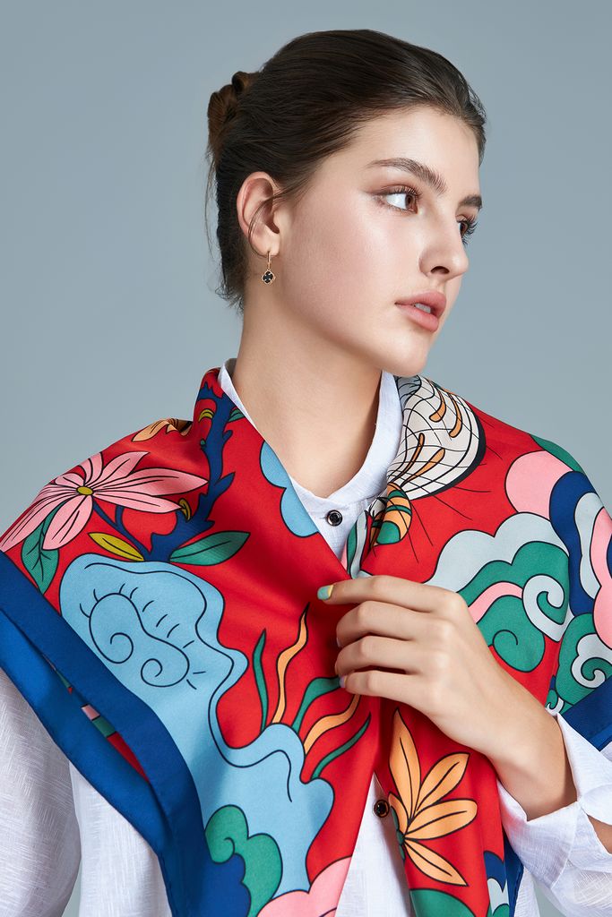 Khăn Hổ hàng trống Size 100x100