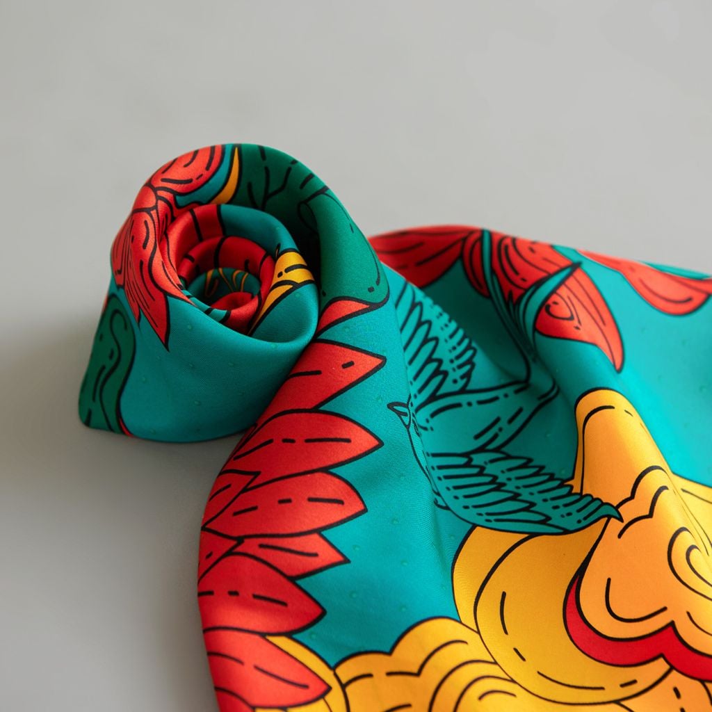 Khăn Hạnh phúc size  65x65