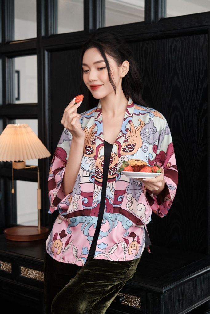 The Buddha's Hand - Kimono / Prune