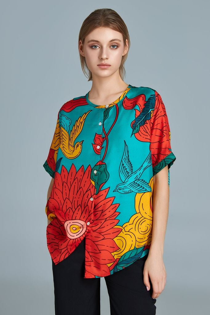 The Happiness - Myra shirt / Happy Red