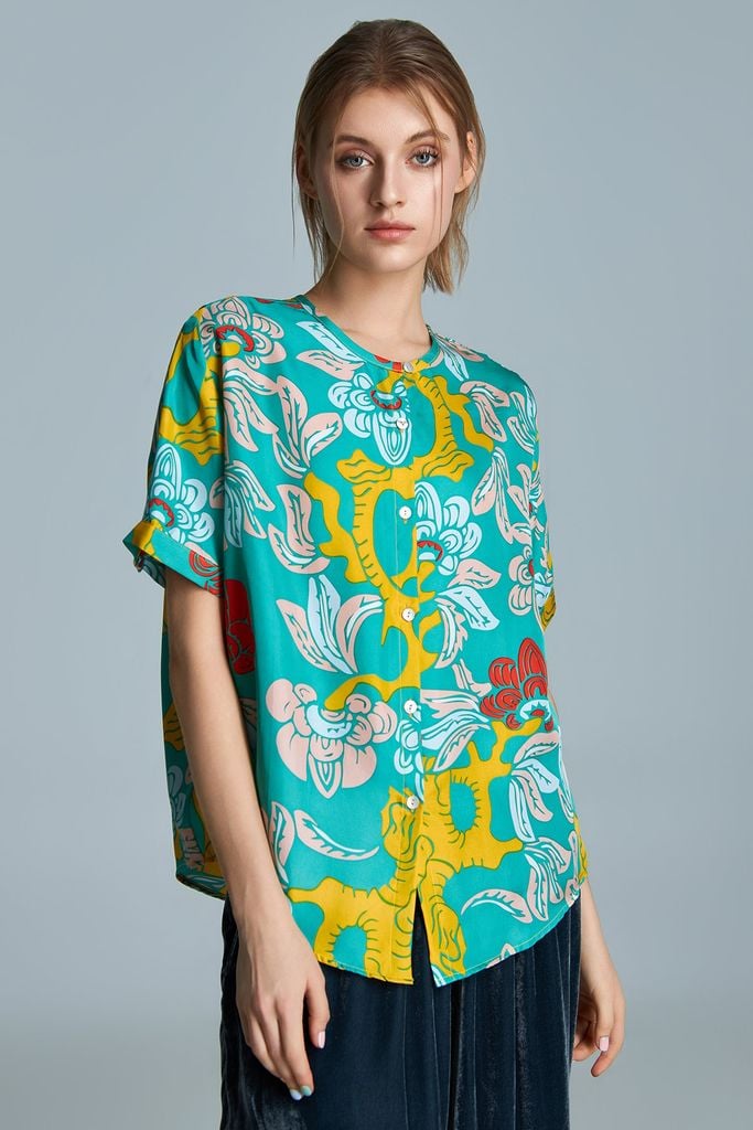 The Garden of Youth - Myra shirt / Green - Citron