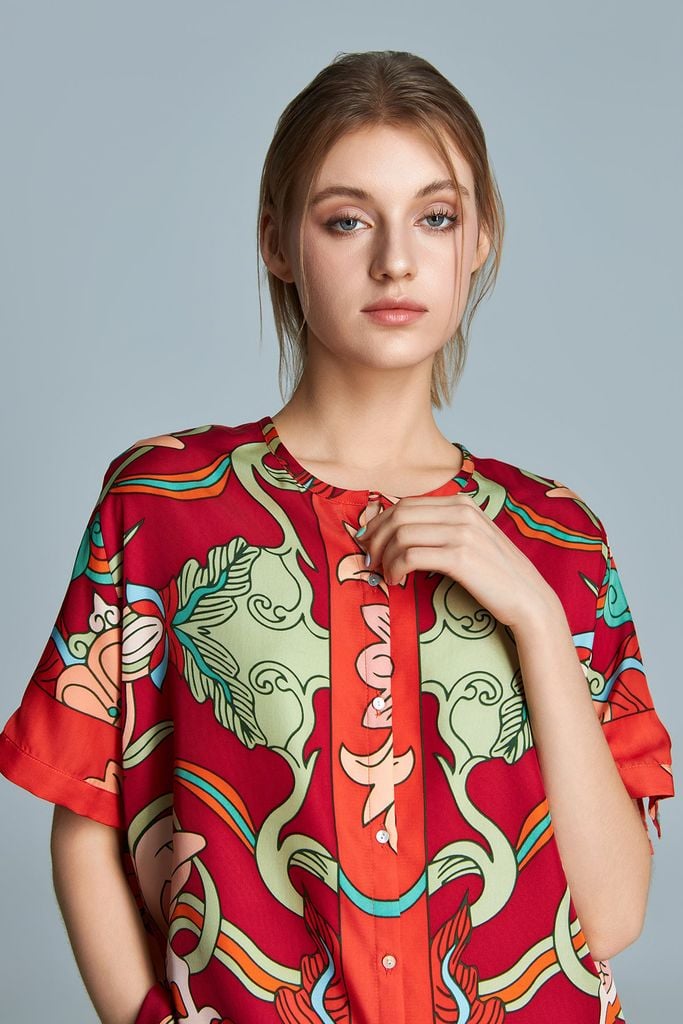 The Phoenix - Myra Shirt / Fire red