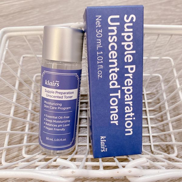 Toner Quốc dân Klairs Supple Preparation Unscented Toner, Toner dưỡng ẩm và làm mềm da Klairs
