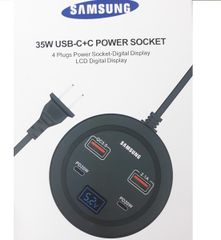 Ổ Cắm Điện Sạc Nhanh Samsung 35W 4 cổng âm bàn, có màn hình Led