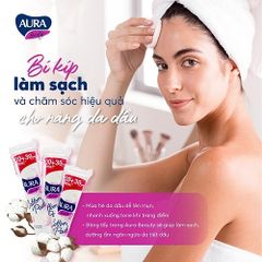Bông Tẩy Trang Aura Beauty 150 Miếng Giá Chỉ 25K