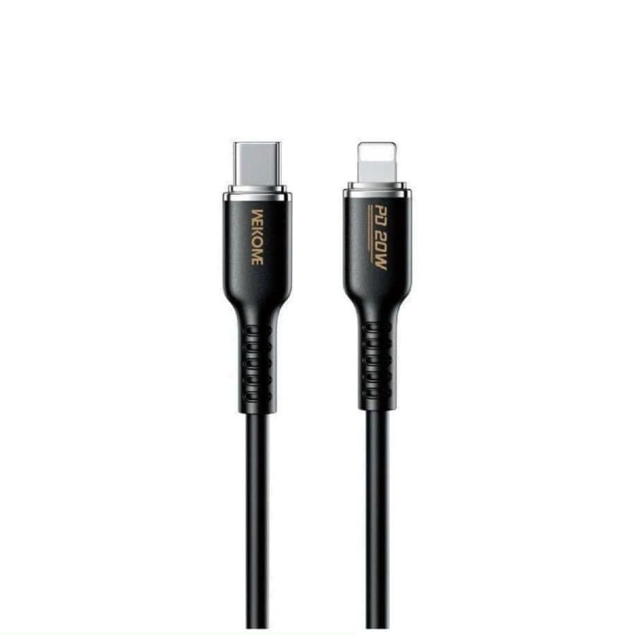 Cáp sạc nhanh Wekome WDC-10 cổng Type-C to Lightning, chống rối