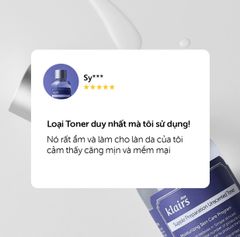 Toner Quốc dân Klairs Supple Preparation Unscented Toner, Toner dưỡng ẩm và làm mềm da Klairs
