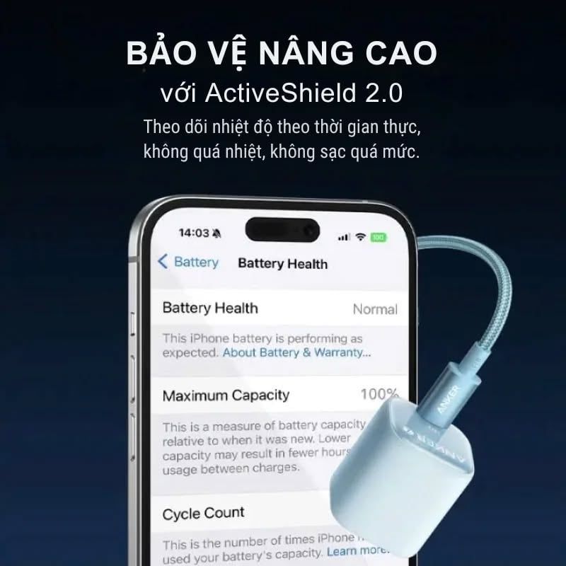 Cốc sạc nhanh - Củ sạc nhanh Anker Zolo công suất 30W 1 cổng USB-C - A2698