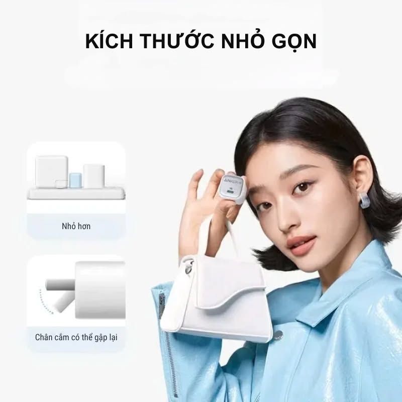 Cốc sạc nhanh - Củ sạc nhanh Anker Zolo công suất 30W 1 cổng USB-C - A2698