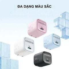 Cốc sạc nhanh - Củ sạc nhanh Anker Zolo công suất 30W 1 cổng USB-C - A2698