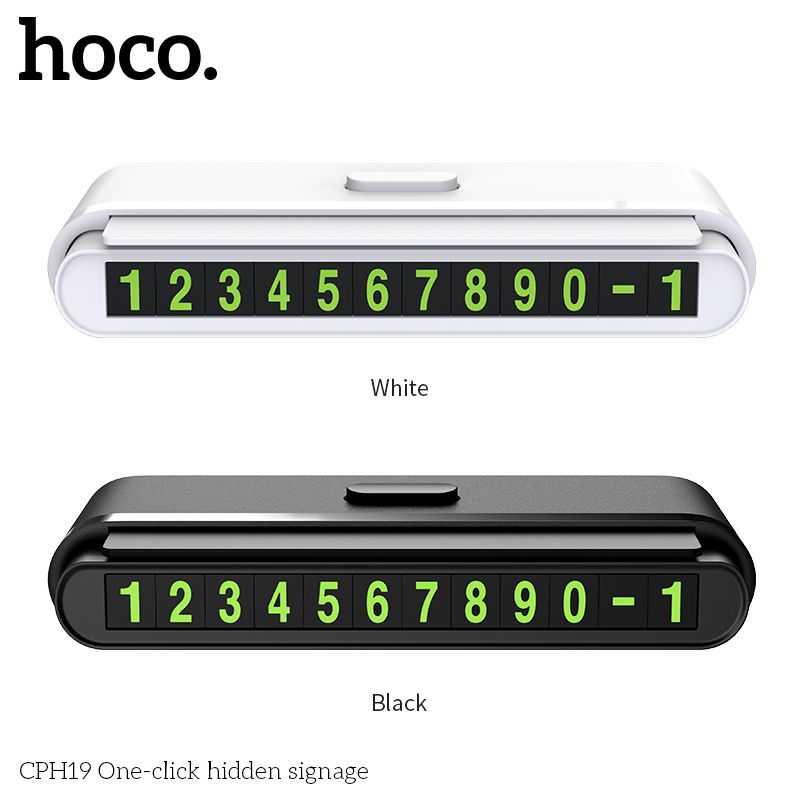 Bảng ghi số điện thoại trong xe ôtô chính hãng Hoco CPH19