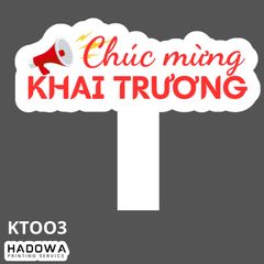 Hashtag cầm tay khai trương mẫu KT003