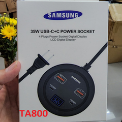 Ổ Cắm Điện Sạc Nhanh Samsung 35W 4 cổng âm bàn, có màn hình Led