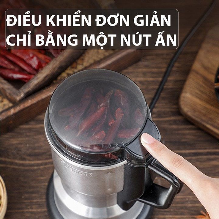 Máy xay hạt, xay ngũ cóc Food Grinder 6 lưỡi tiện lợi
