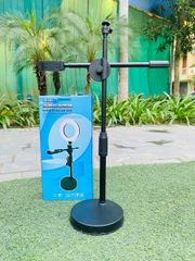Giá Đỡ Điện Thoại Quay Video Phương Ngang Xoay 360 Độ, Có Đèn Vòng S5