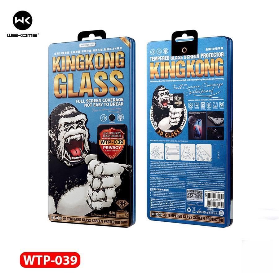 Kính cường lực KingKong chóng nhìn trộm full màn hình cho iPhone 15/15 Plus, 15 Pro, Promax