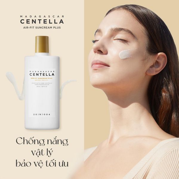 Kem Chống Nắng Skin1004 Madagascar Centella Air-Fit SunCream Dưỡng Và Làm Mềm Da SPF50+ PA++++50ml cho da nhạy cảm