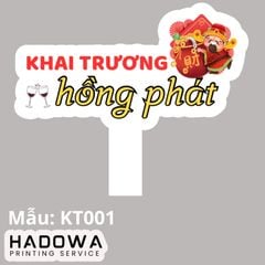 Hashtag cầm tay khai trương mẫu KT001