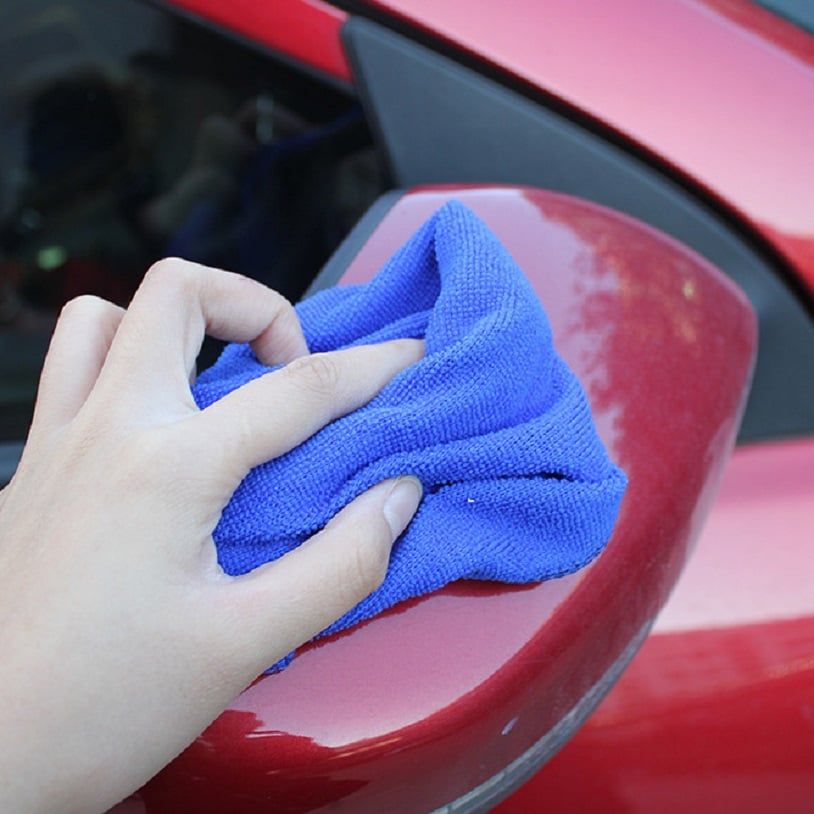 Khăn lau xe siêu thấm 30x70cm, khăn xanh lau xe