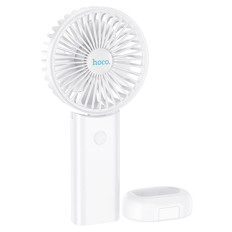 Quạt cầm tay mini Hoco F15, có sạc pin tích điện, gấp gọn