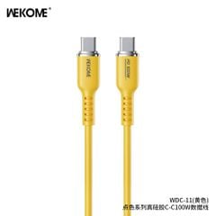 Cáp sạc điện thoại 100W WEKOME WDC-11, Type-C to Type-C, chất liệu slicon siêu bền, dùng được cho iP 15